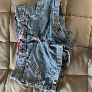 denim shorts